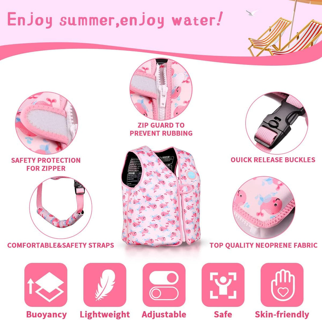 Kleinkind Schwimmjacke, Floaties für Kleinkinder, Floating Badeanzug Badebekleidung mit verstellbare