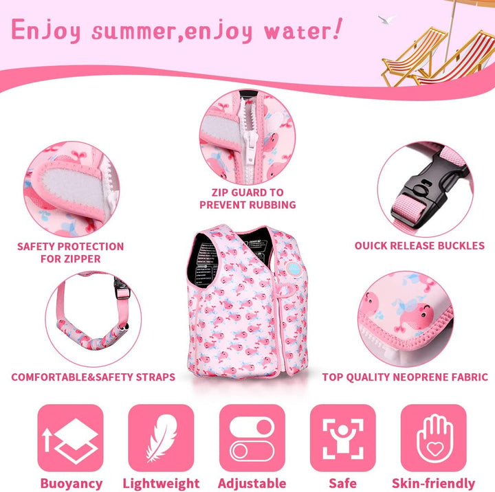 Kleinkind Schwimmjacke, Floaties für Kleinkinder, Floating Badeanzug Badebekleidung mit verstellbare