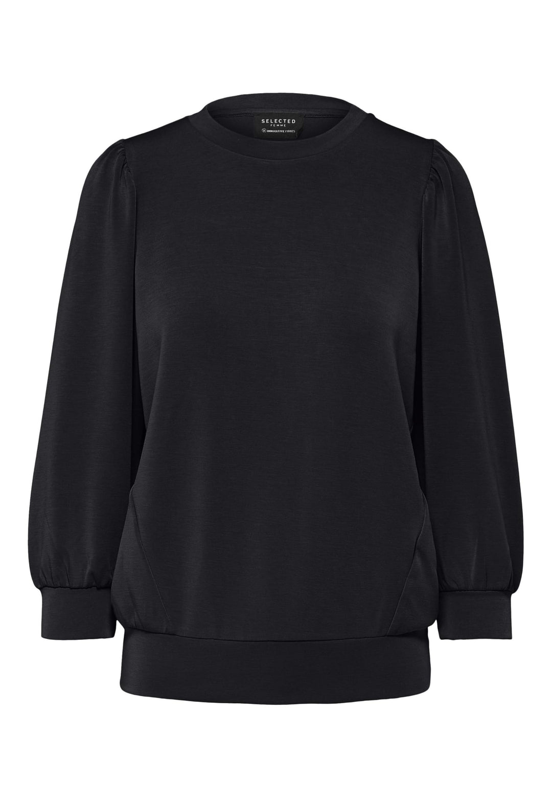 SELECTED FEMME Female Sweatshirt Puffärmel XS Schwarz, XS Schwarz