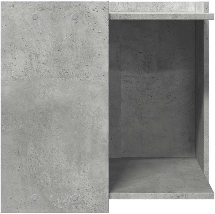 Katzenklo Betongrau 53x53x51 cm Holzwerkstoff mit verstecktem Design, Stabiler Holzwerkstoff, platzs