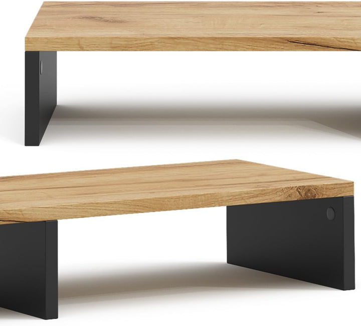 Vicco Monitorständer Tomy, Anthrazit/Goldkraft Eiche, 80 x 12 cm, Anthrazit/Goldkraft Eiche