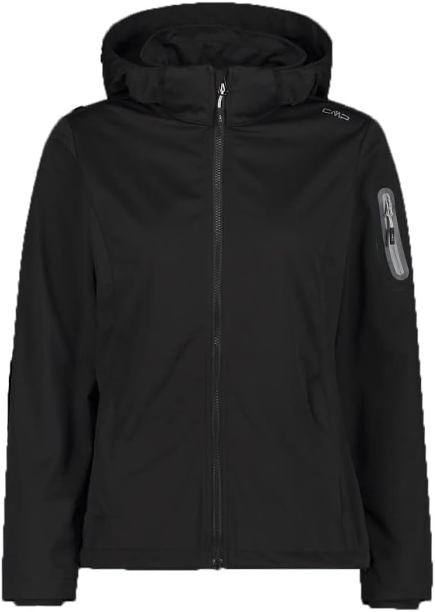 CMP Damen Light Softshell Jacke Softshelljacke Outdoorjacke XL Schwarz, XL Schwarz