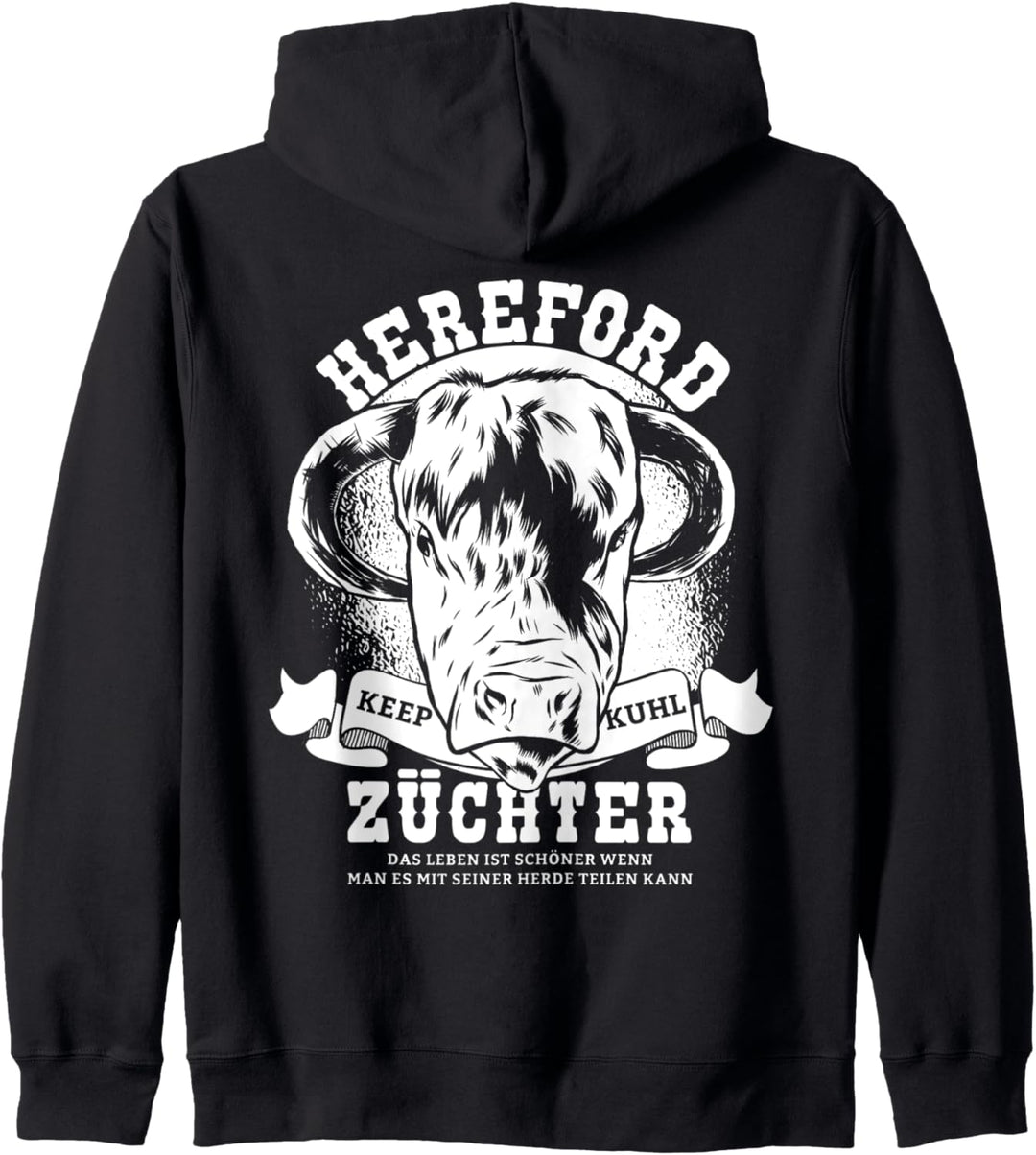 Witziges & Cooles Hereford Rind Kuh I Landwirt Geschenk Idee Kapuzenjacke