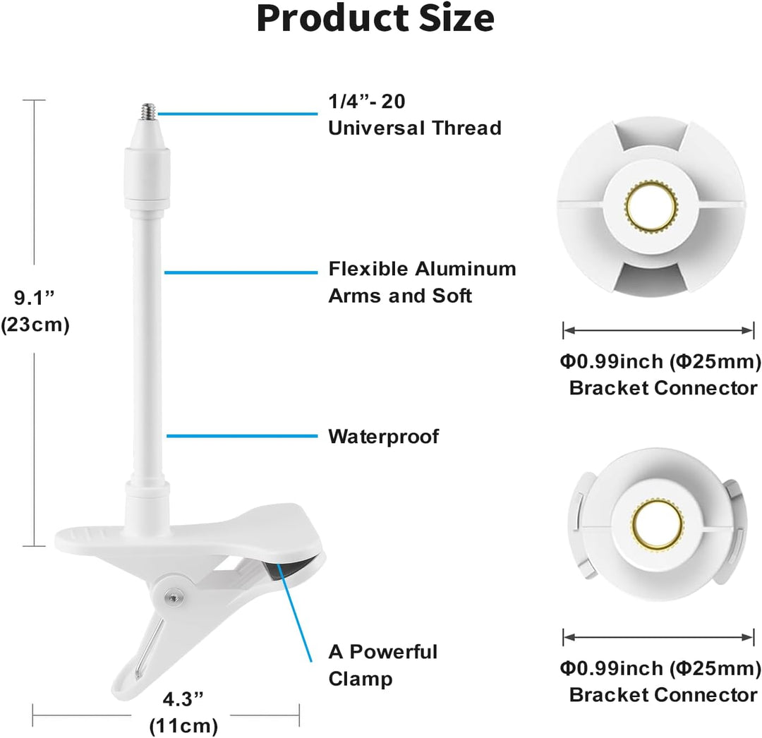Babyphone Halterung für HelloBaby HB65/HB6339/HB66/HB6550/HB248/HB6558/HB40, Flexible Baby Kamera Ho