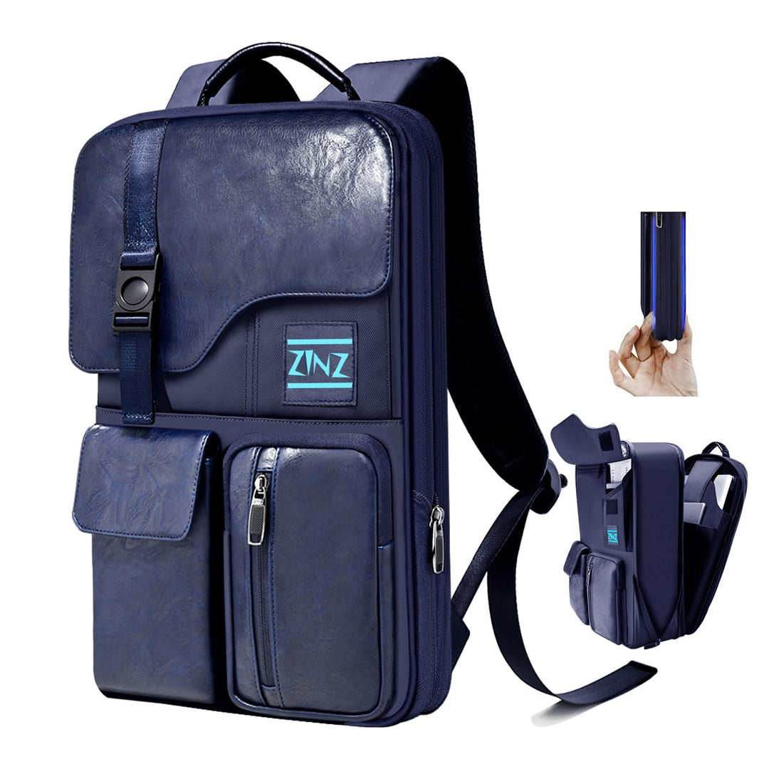 ZINZ 13 14 15 16 Zoll Schlank und Erweiterbar Laptop Rucksack Wasserdicht Notebook Tasche für Männer