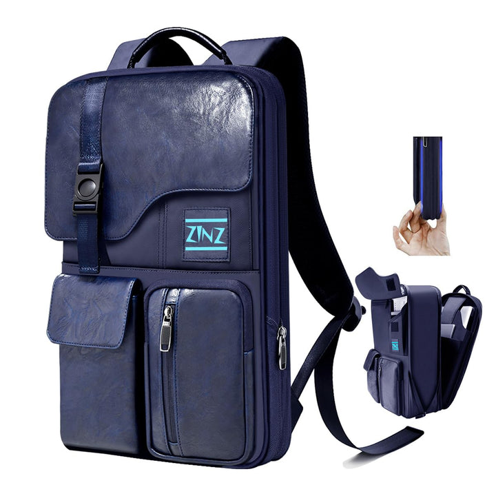 ZINZ 13 14 15 16 Zoll Schlank und Erweiterbar Laptop Rucksack Wasserdicht Notebook Tasche für Männer