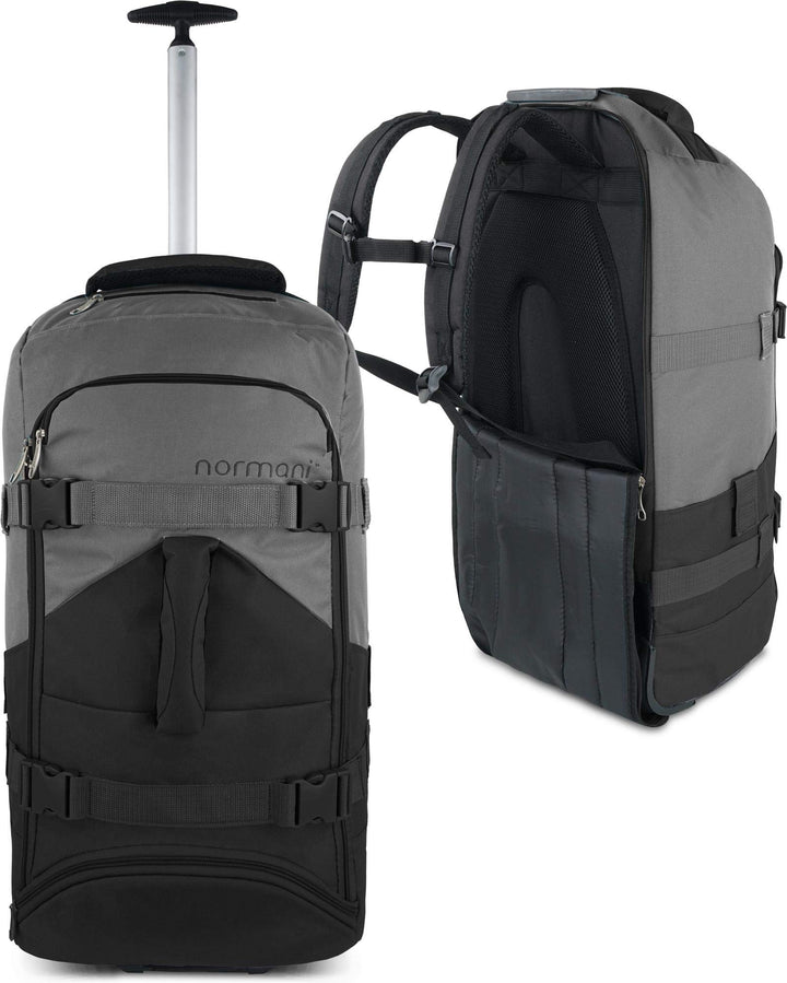 normani Backpacker Reisetaschen-Rucksack mit Trolleyfunktion - Trolley mit Frontloader Funktion und