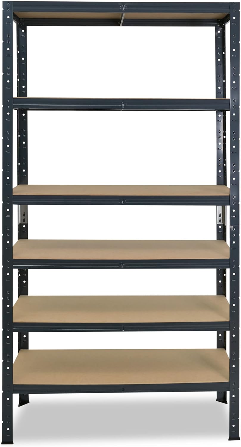 shelfplaza® 200x45x30cm Home Schwerlastregal anthrazit/Metallregal mit 6 Böden/Kellerregal Metall, G