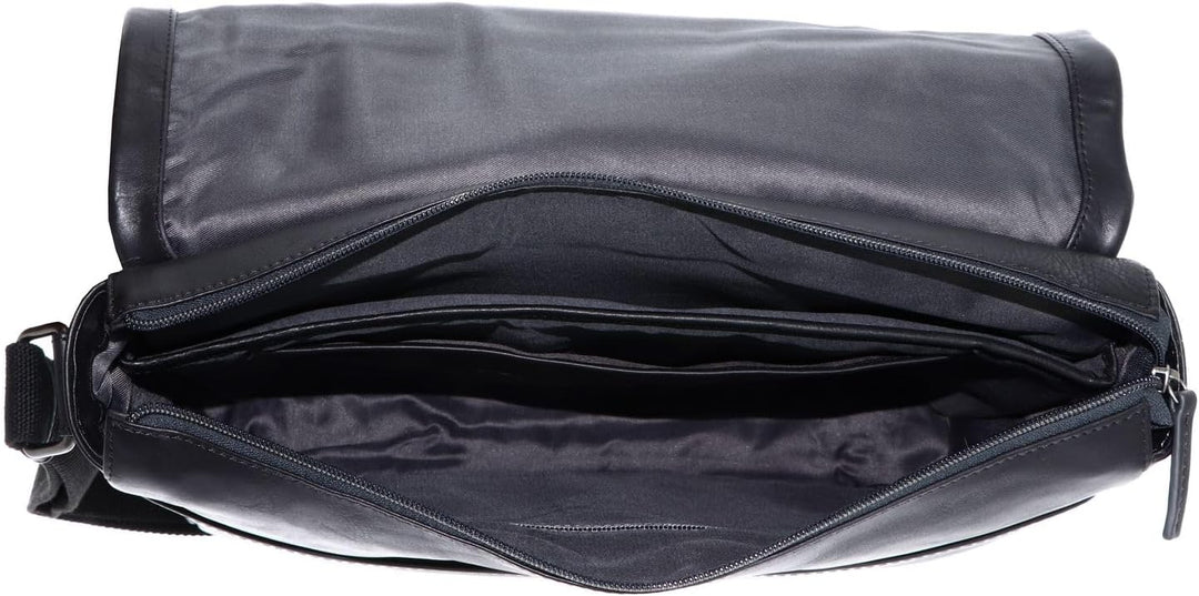 Leonhard Heyden Hamburg - Umhängetasche L 13" 38 cm black
