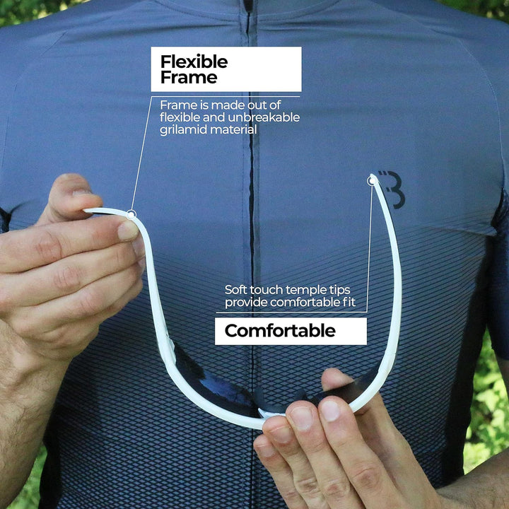 BBB Cycling Fahrradbrille Herren und Damen Sportbrille Sonnenbrille Radsport mit drei Wechselgläsern