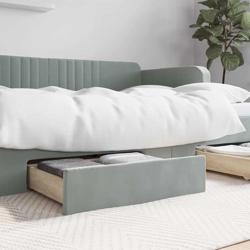 vidaXL Bettschubladen 2 Stk., Bettkasten mit Rollen, Schubkasten Schublade für Bett, Bettschubkasten