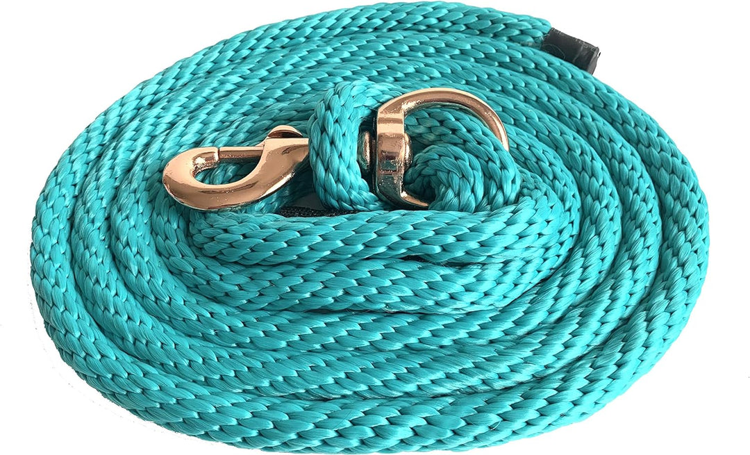 Majestic Ally 2 Stück Solid Poly Leine für Pferde &amp; Nutztiere - 3 Meter lang und 5/8 Zoll dick - aus