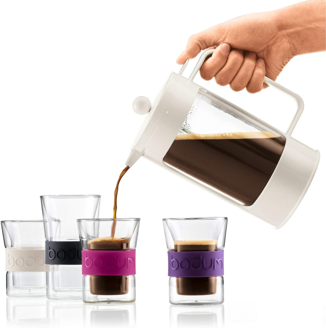 Bodum BEAN Kaffeebereiter für 8 Tassen (Press Filter System, Isoliert, Auslaufschutz, 1,0 liters) cr