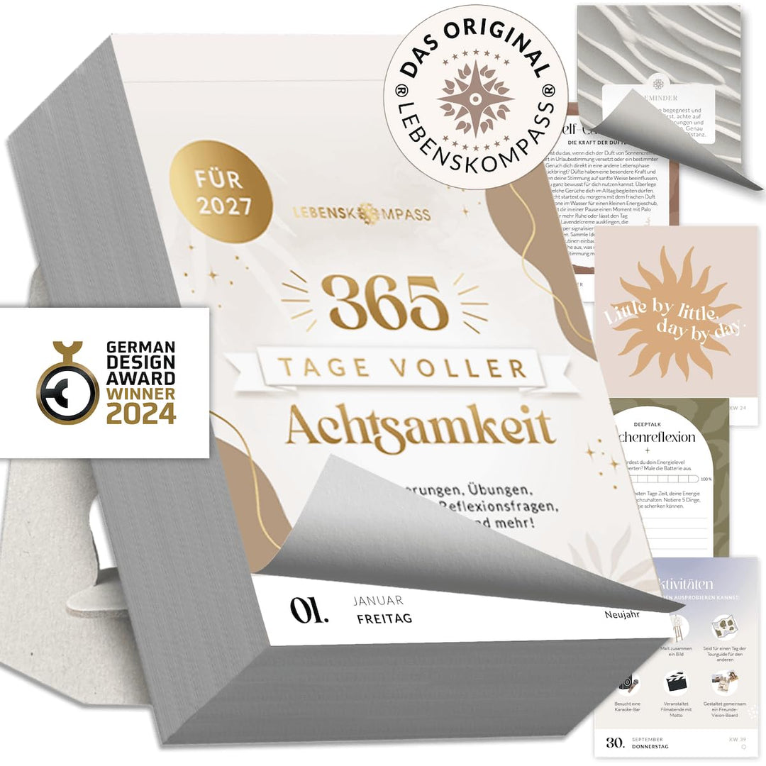 Lebenskompass® Abreisskalender 2027 – Achtsamkeitskalender täglich, 2027