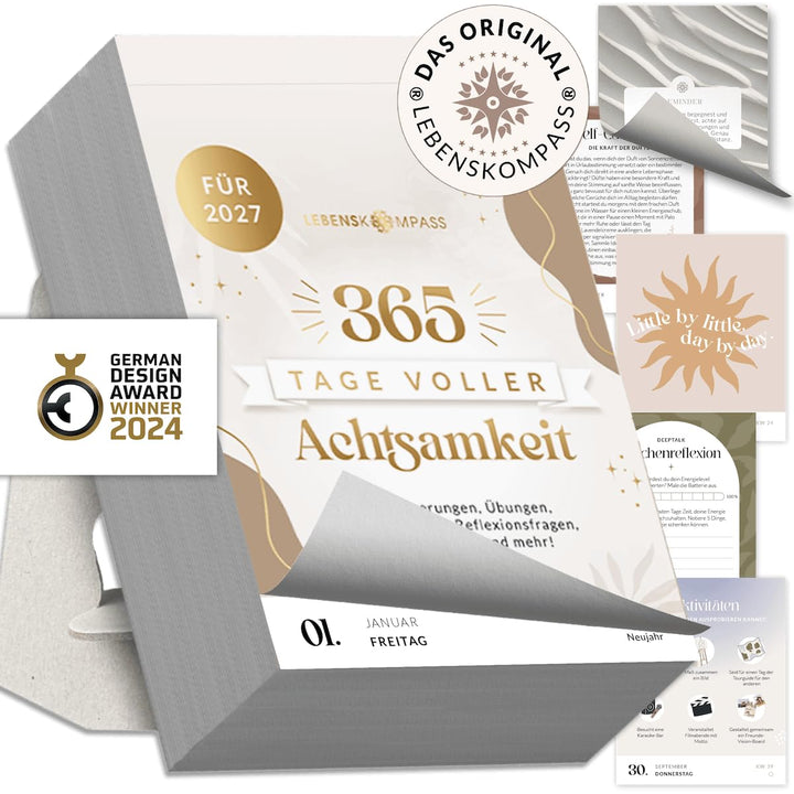 Lebenskompass® Abreisskalender 2027 – Achtsamkeitskalender täglich, 2027
