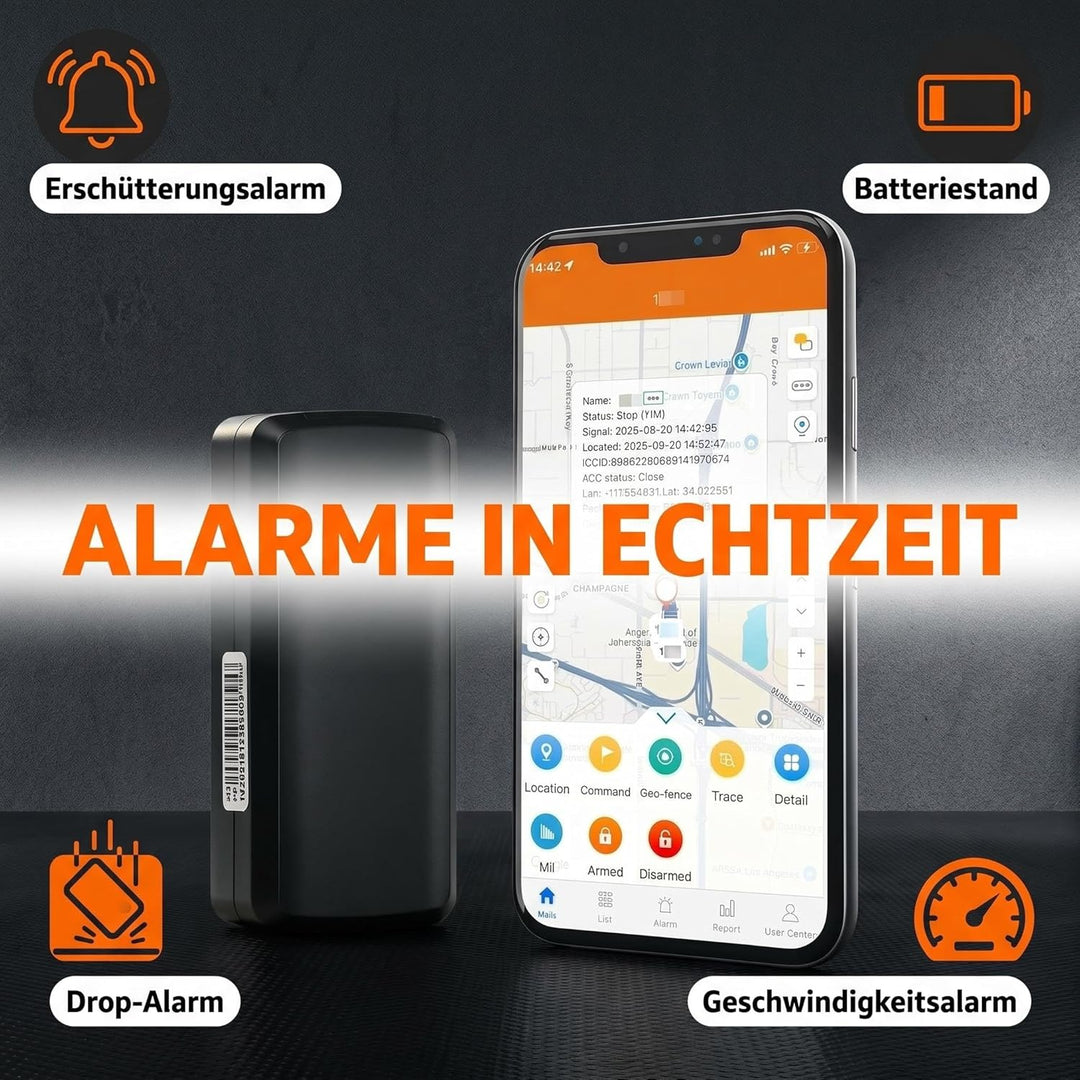 LMHOME GPS 4G Langzeit GPS-Tracker Power Finder für Oldtimer, Auto, Fahrzeuge, Boote, Anhänger und m