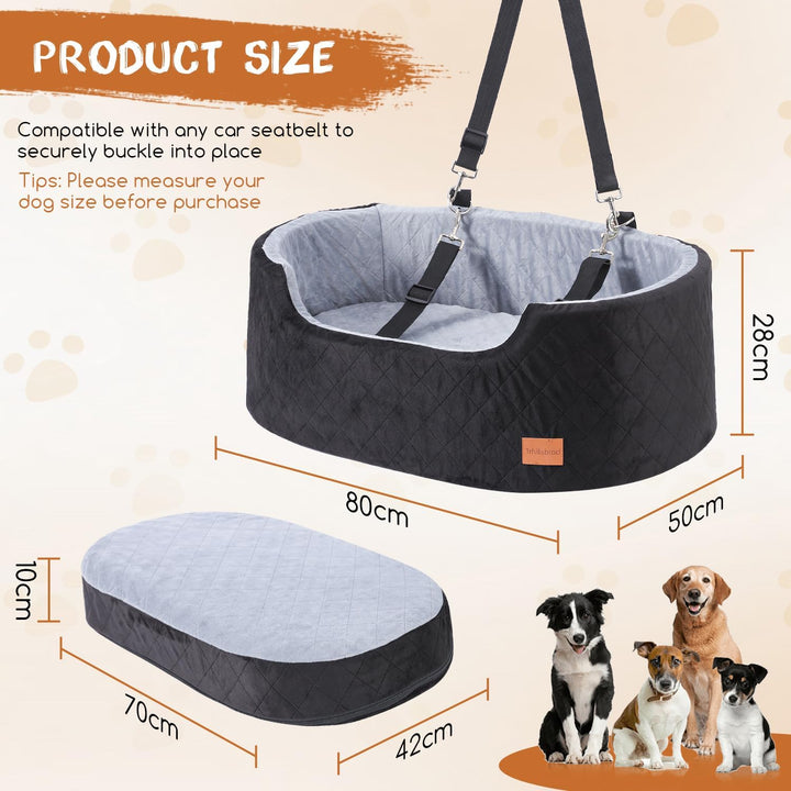Hunde Autositz für grosse/mittlere Hunde, Pet Booster Sitz für Autos, SUVs und Lastwagen, Reisehunde