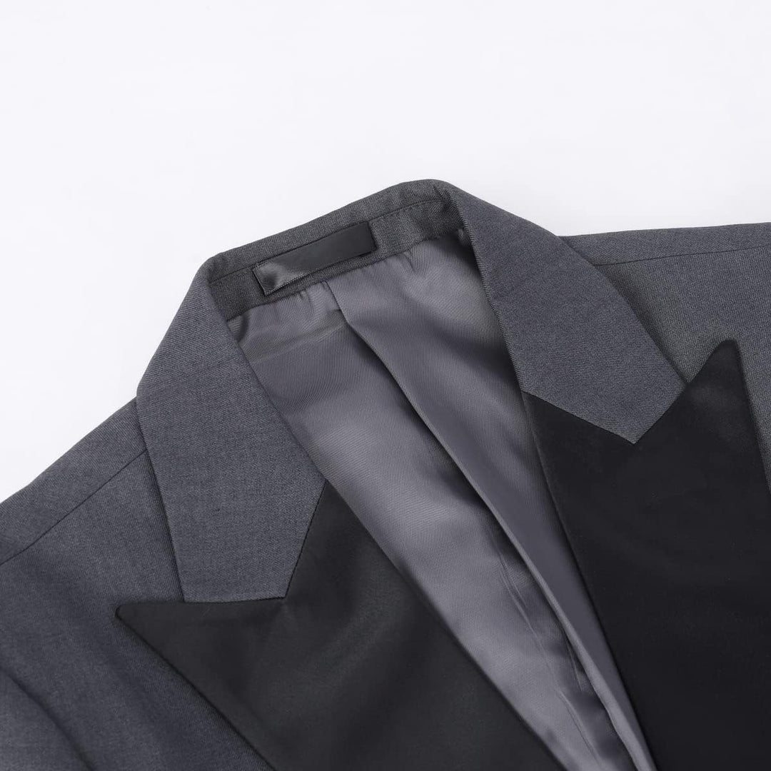 YOUTHUP Anzug Herren 2 Teilig Slim Fit Peak Lapel Anzüge 1 Knopf Hochzeit Herrenazug Hochzeit Sakko