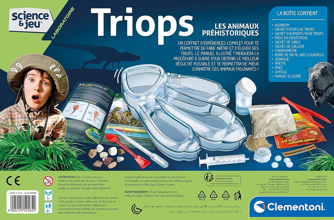 Clementoni - 52565 – Wissenschaft & Laborspiel – Triops, Urzeittiere – wissenschaftliches Spiel 8 Ja