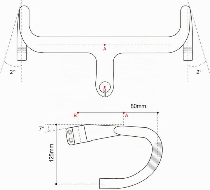 RXL SL Kohlefaser Rennrad Lenker 1-1/4" lenker rennrad carbon UD matte internes routing rennrad lenk