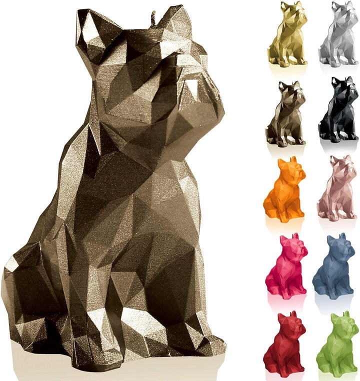 Candellana Handmade Bulldog Low-Poly Kerze Geschenk- Lustig - Dekorative Kerze - Home Décor - Gesche