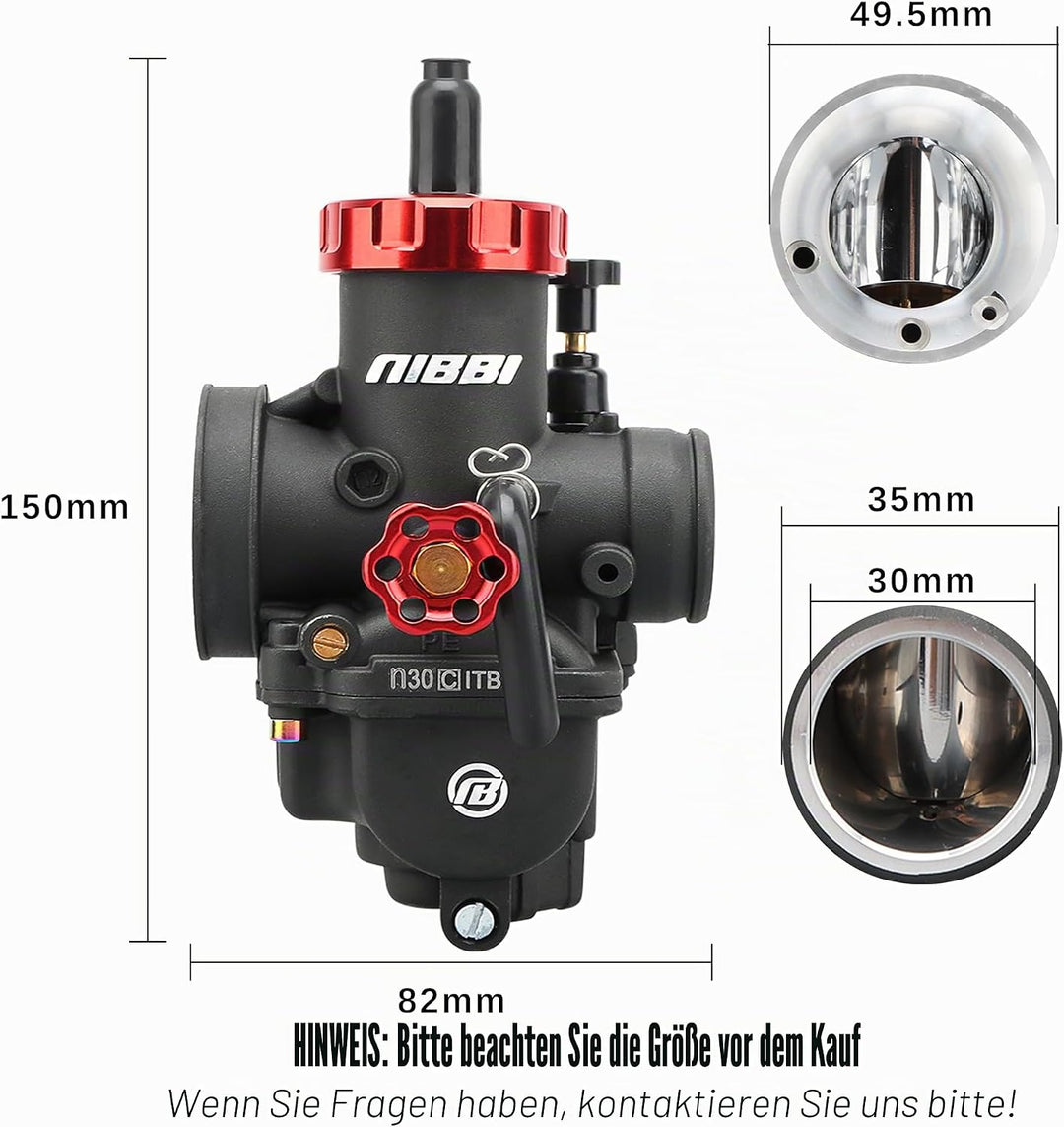 Nibbi PE30mm Vergaser Maximieren Sie die Leistung Ihres Offroad-Motorrads PE-30MM, PE-30MM