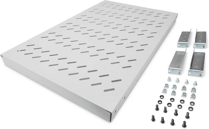 DIGITUS Professional DN-97648 - Fachboden mit variabler Tiefe zum Festeinbau in 19" Schränke - Tragl