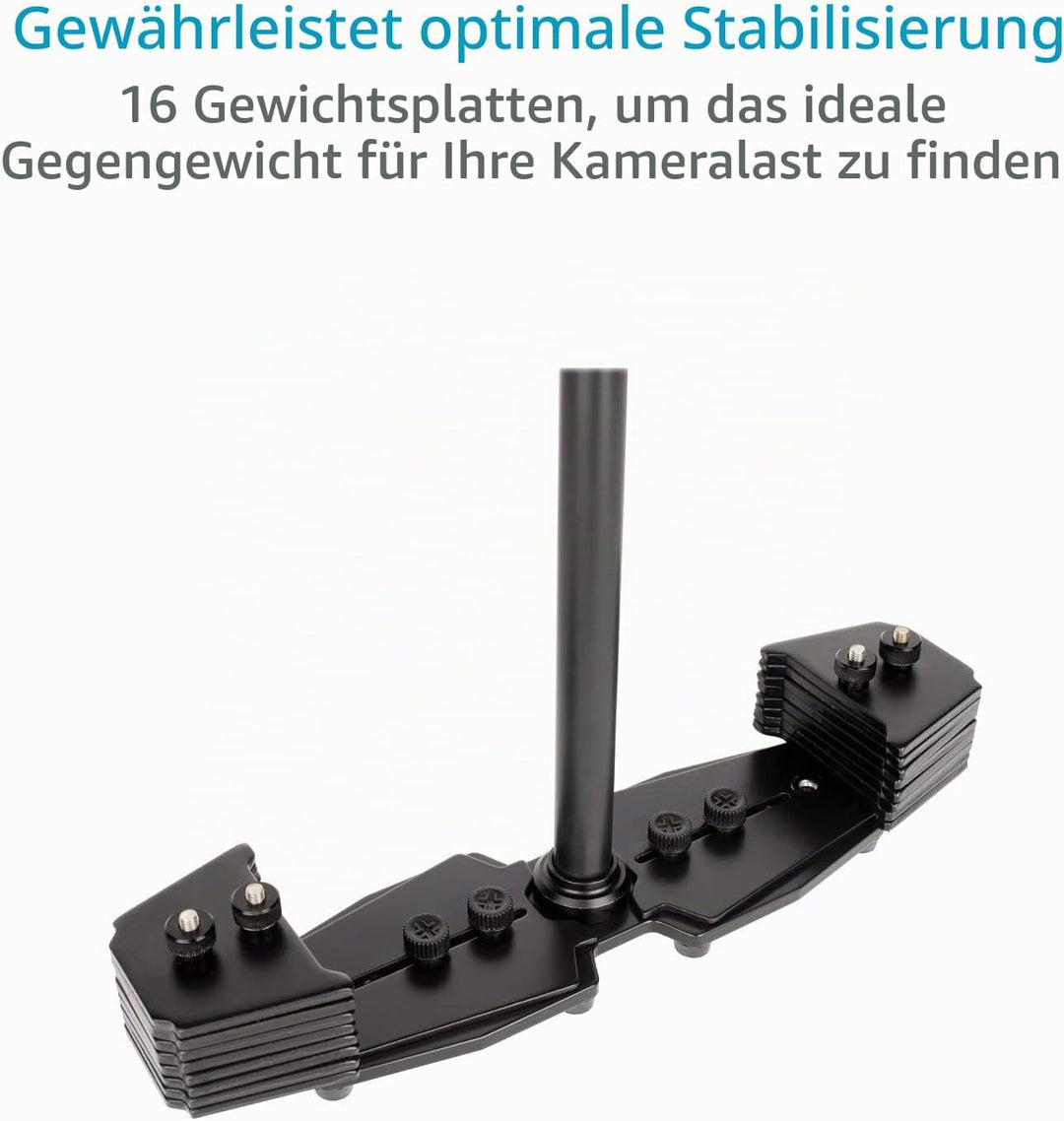 FLYCAM Redking Quick Balancing Videokamera-Stabilisator mit Dovetail schnelle freigeben | Aluminium