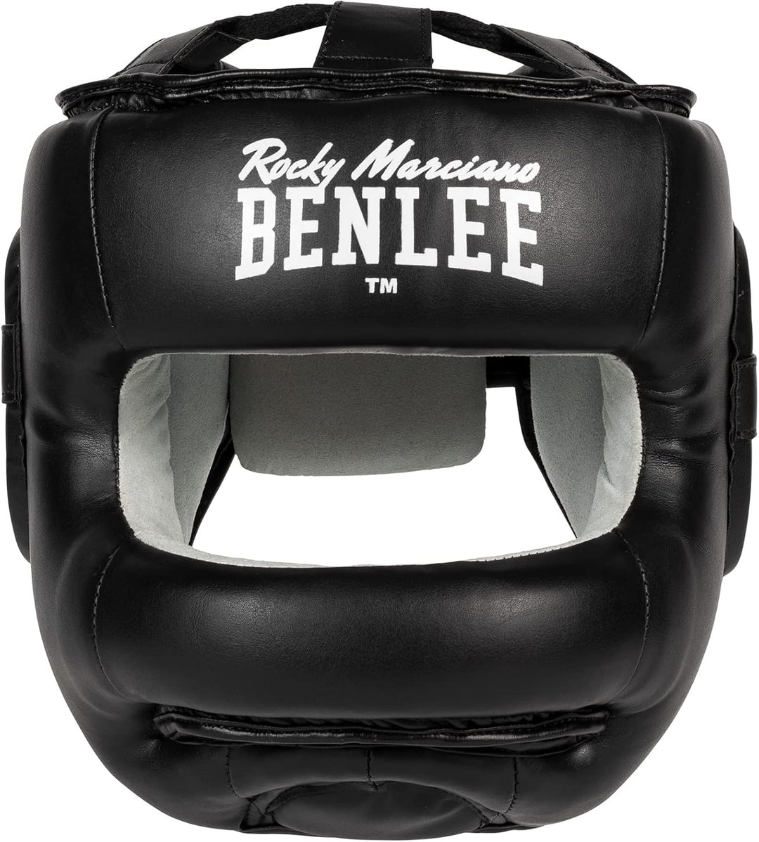 BENLEE Kopfschutz aus Kunstleder FACESAVER Schwarz S/M, Schwarz S/M
