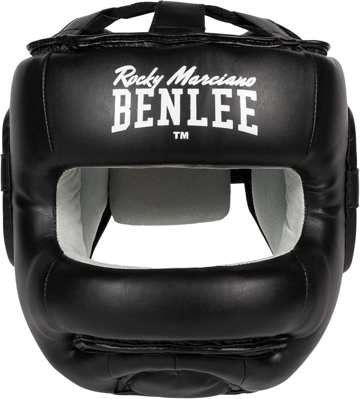 BENLEE Kopfschutz aus Kunstleder FACESAVER Schwarz S/M, Schwarz S/M