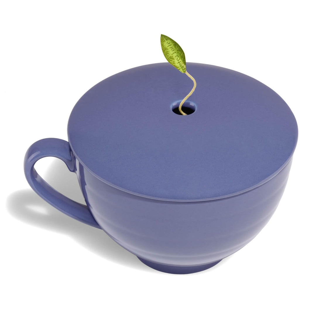 Tea Forte Geschenk-Set mit Kaffeetasse, Teetablett und 10 handgefertigten Pyramiden-Tee-Ei (Demoisel