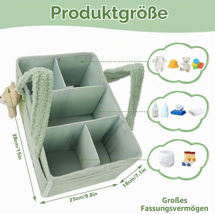 Baby Windel Caddy Organizer, Windel Organizer, Tragbarer Wickeltasche organizer, Plüsch Baby Diaper