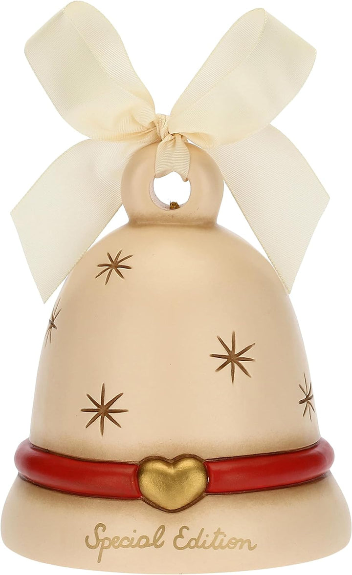 THUN - Glocke Special Edition 2021 mit Fuchs Grace - Keramik und Organzaband - Weihnachtslinie - Woh