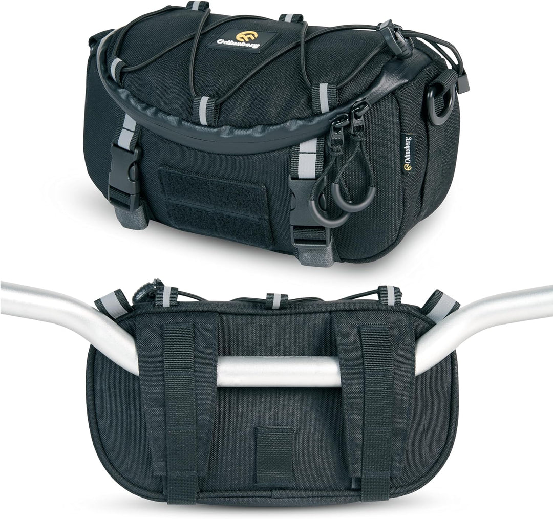 ODINSBERG 3L Multifunktionale wasserdichte Lenkertasche Motorrad Lenkertasche Fahrrad Ebike Gepäckro