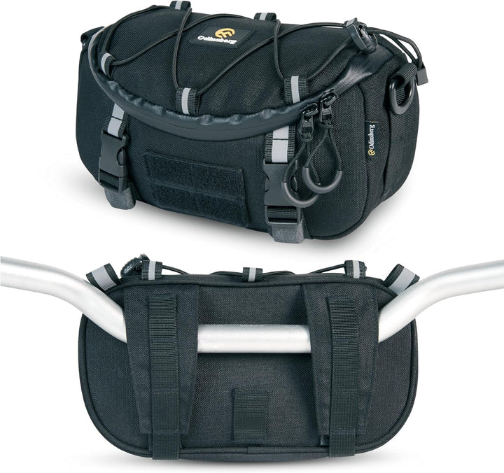 ODINSBERG 3L Multifunktionale wasserdichte Lenkertasche Motorrad Lenkertasche Fahrrad Ebike Gepäckro