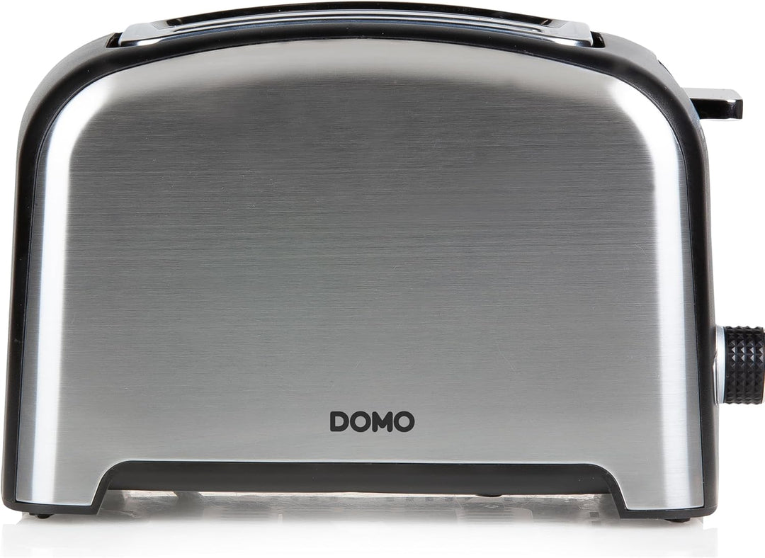 DOMO DO959T Toaster - für 2 Toasts - mit Röstaufsatz schwarz+Edelstahl