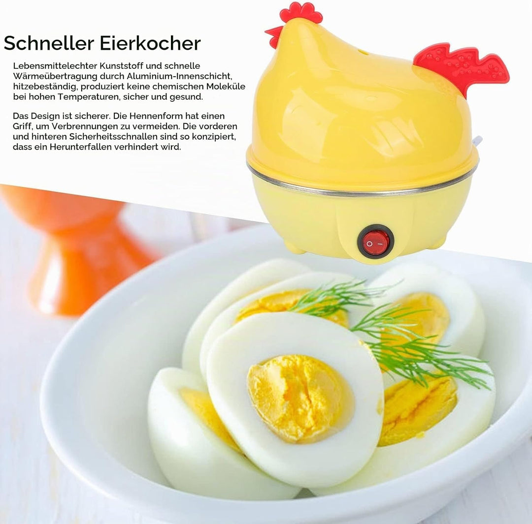 Eierkocher 7 Eier, Egg Cooker Eierkoker Elektrisch mit Automatische Abschaltfunktion Egg Boiler Mini