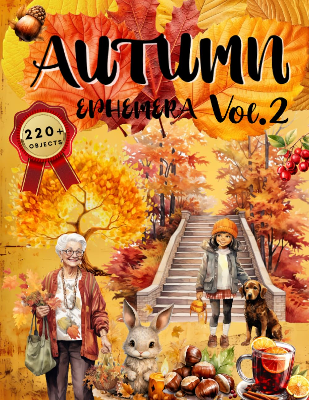 Autumn Ephemera Book Vol.2: High Quality Images Of Bunny and Maple For Paper Crafts, Scrapbooking, M