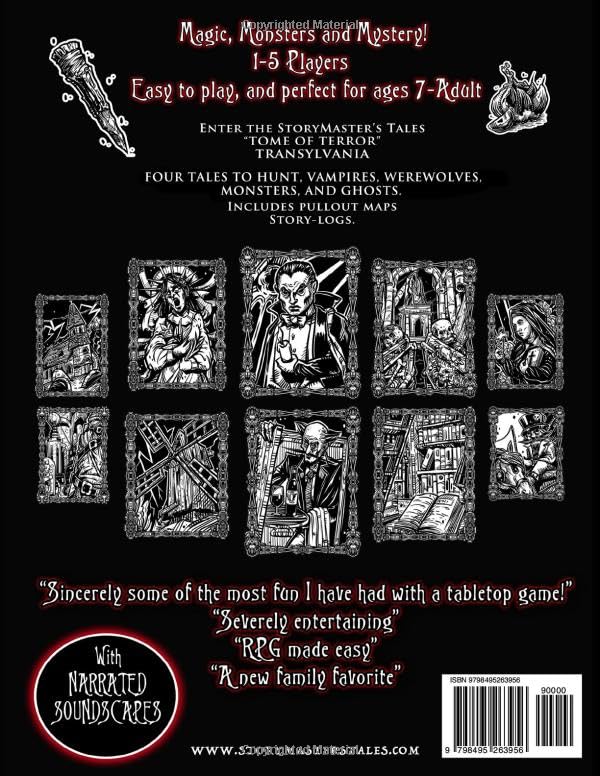 The Storymaster's Tales "Tome of Terror" Transylvania.: Vampire, Werewolf and Frankenstein Horror Fa