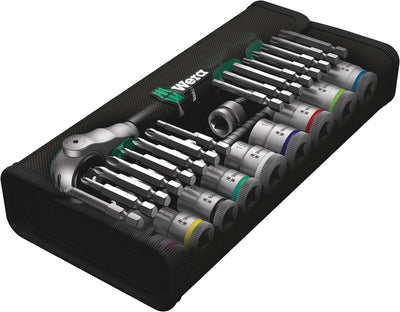 Wera Zyklop Speed-Knarrensatz 8100 SB 6. 3/8 Zoll, Antrieb, metrisch, 29-teilig, 05004046001 3/8 Zol