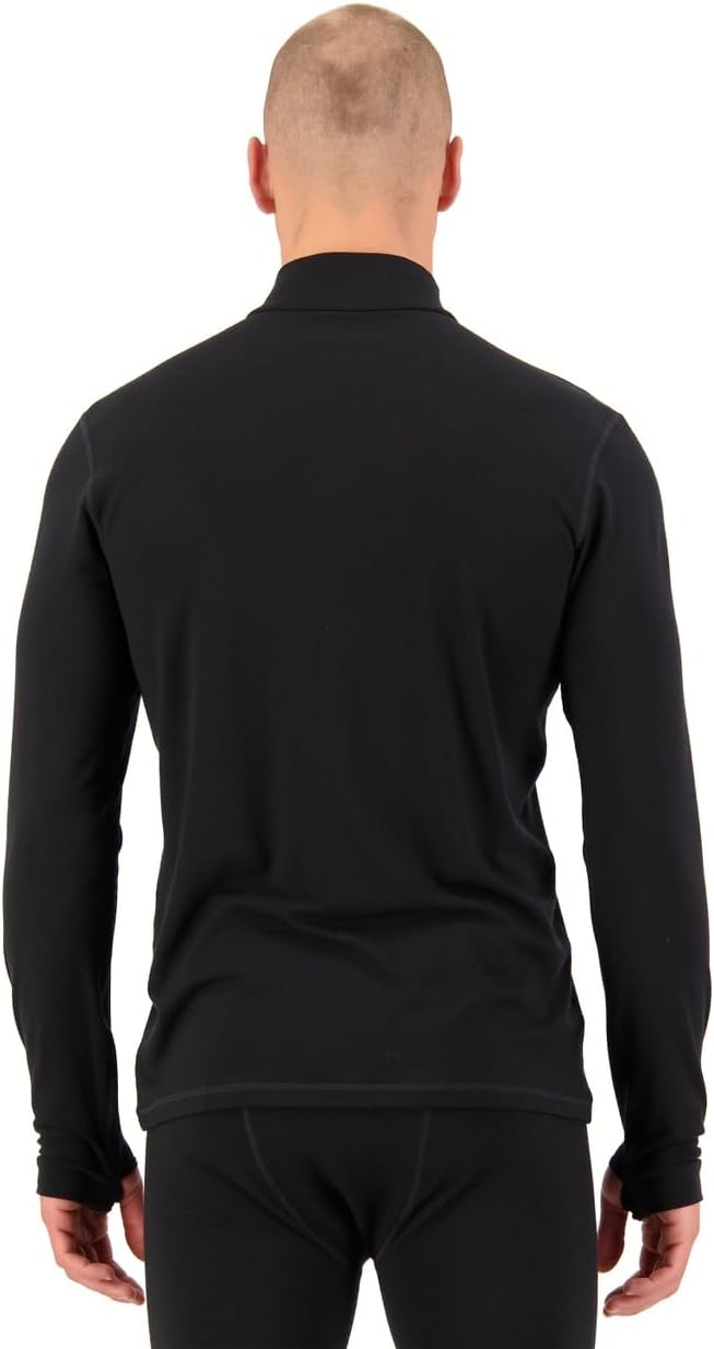 Mons Royale Herren Cascade Flex 200 1/4 Zip Longsleeve Langarm Unterhemd Funktio, S
