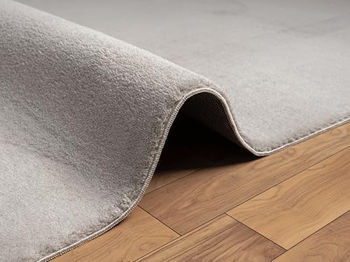 the carpet Relax – Superweiches Badezimmerteppich, Flauschige Badematte in Felloptik, rutschfest & W
