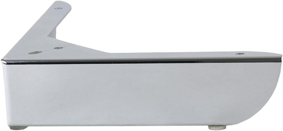 P17 - GROSSETO New | Set 4 Metallfüsse +16 Schrauben | Finish: Chrom | Masse: Höhe 5,5 cm Länge und