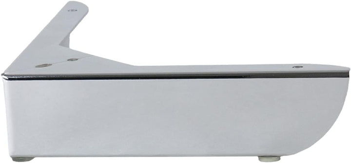 P17 - GROSSETO New | Set 4 Metallfüsse +16 Schrauben | Finish: Chrom | Masse: Höhe 5,5 cm Länge und