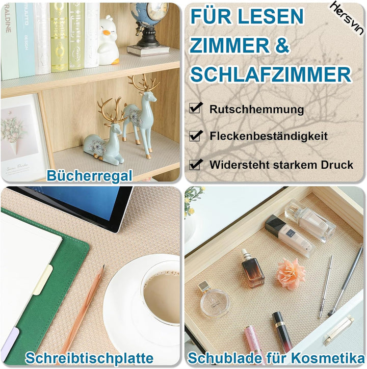 Hersvin Schubladenmatte 50cmx600cm Aufgewertetes Reines Eva Schrankpapier Schubladeneinlage Wasserfe