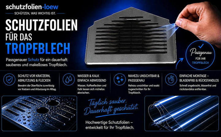 Schutzfolie für Siemens EQ900 - EQ9 PLUS Abtropfblech - Tassenablage - Abstellblech - Tropfblech (10