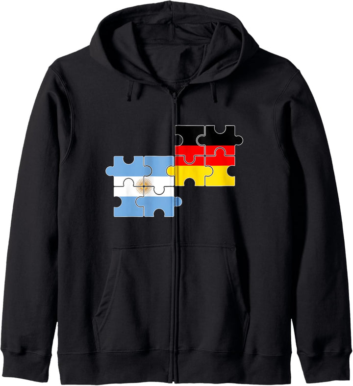 Argentinien Deutschland Flagge Argentinier Kapuzenjacke