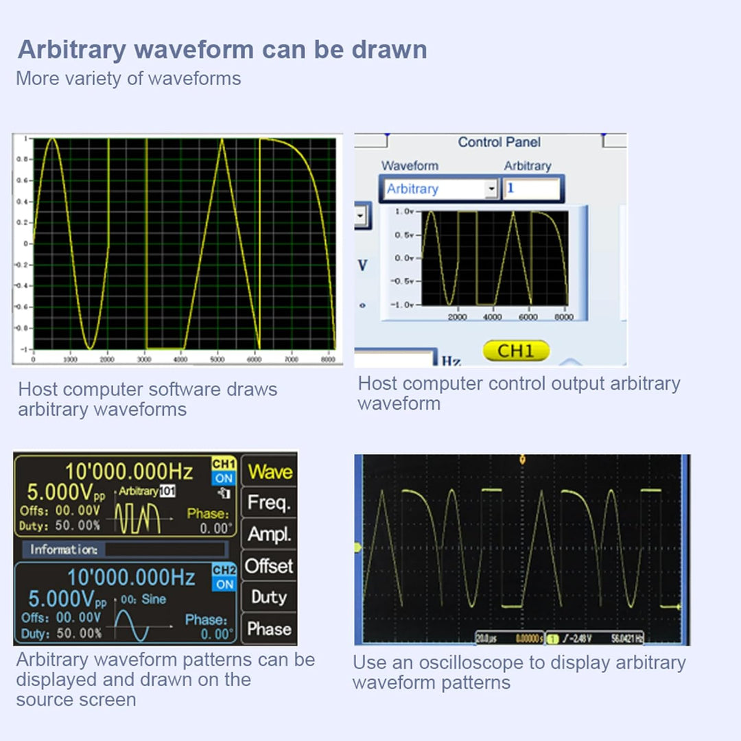 Signalgenerator PSG9080 80 MHz Programmierbarer Zweikanalfunktionsgenerator Generator für Beliebige