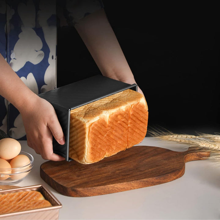 Brotbackformen mit Deckel Toastbrot Backform, Toast Brot Backform 2,2 Lb Teigkapazität Rechteckige L