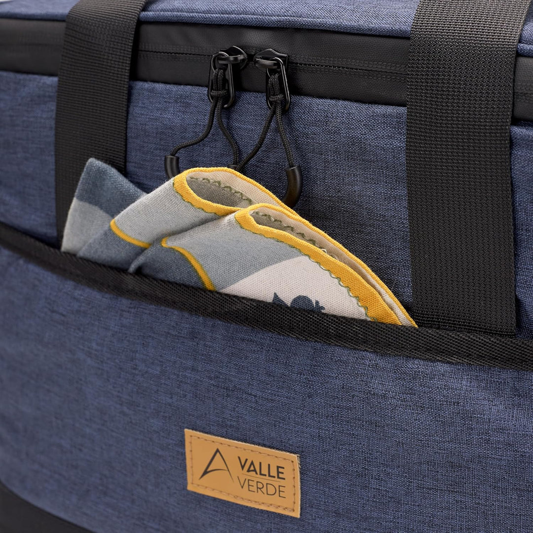 Valle Verde Multifunktionale Kühltasche – Kühlbox mit 4-lagiger Isolierung, Auslaufsicher, mit Seite